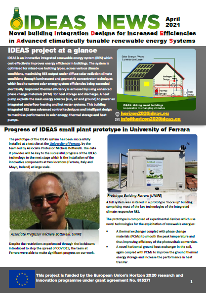 Image of cover of the IDEAS newsletter